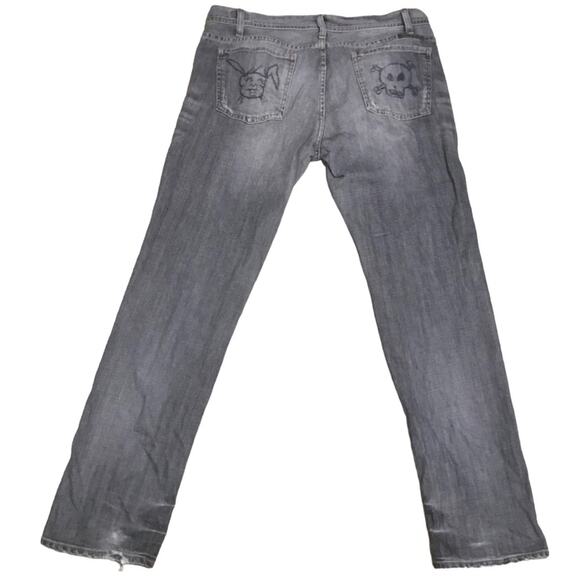 Citizen's of Humanity Bunny and Skull Men's Gray Denim Jeans Size 38 - Picture 12 of 12